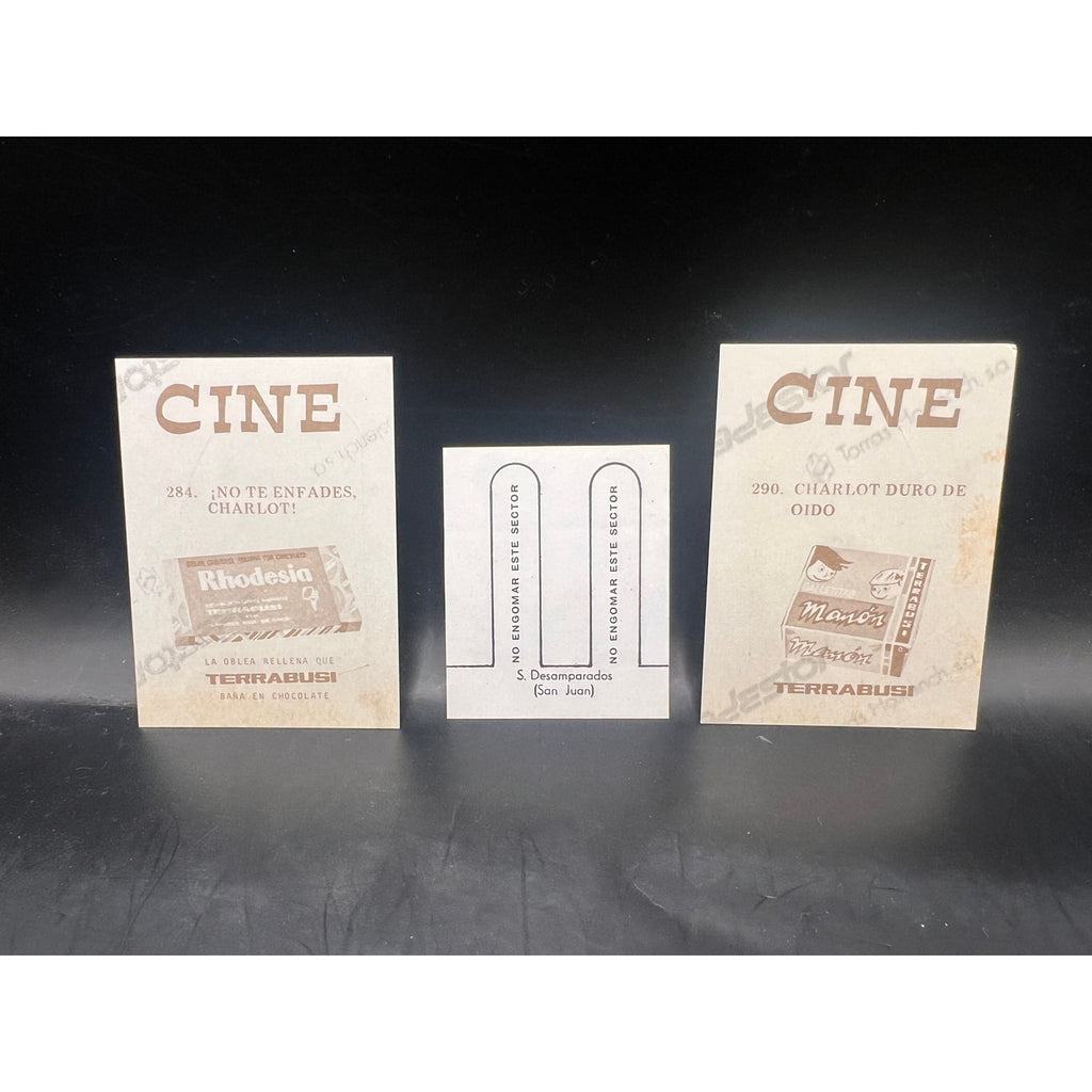 3 Rare Charlie Chaplin Cards Modern Times, The Kid, Gold Rush, Charles Chaplin, Sunnyside, Limelight, The Great Dictator, The Circus
