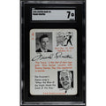 RARE 1945 Leister Frank Sinatra Rookie Card SGC 7 Only 2 Higher Bing Crosby Chairman of the Board Blue Eyes My Way Sinatra Card