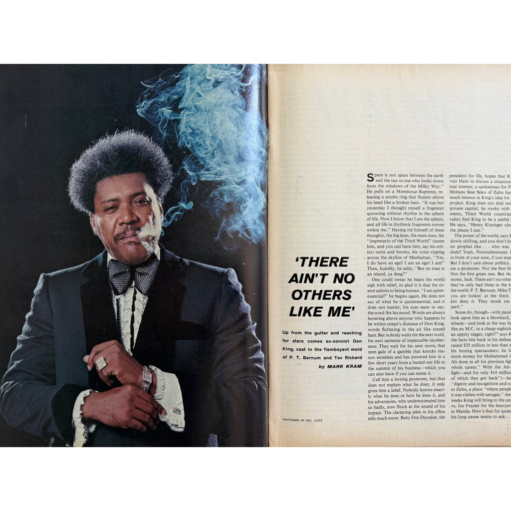 1975 Sports Illustrated Muhammad Ali Magazine Greatest, Don King, Joe Frazier