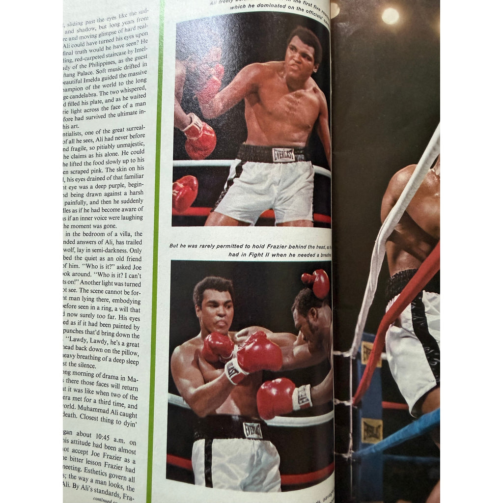 1975 Sports Illustrated Muhammad Ali Magazine Joe Frazier, Heavyweight Champion of the World, Thrilla in Manila
