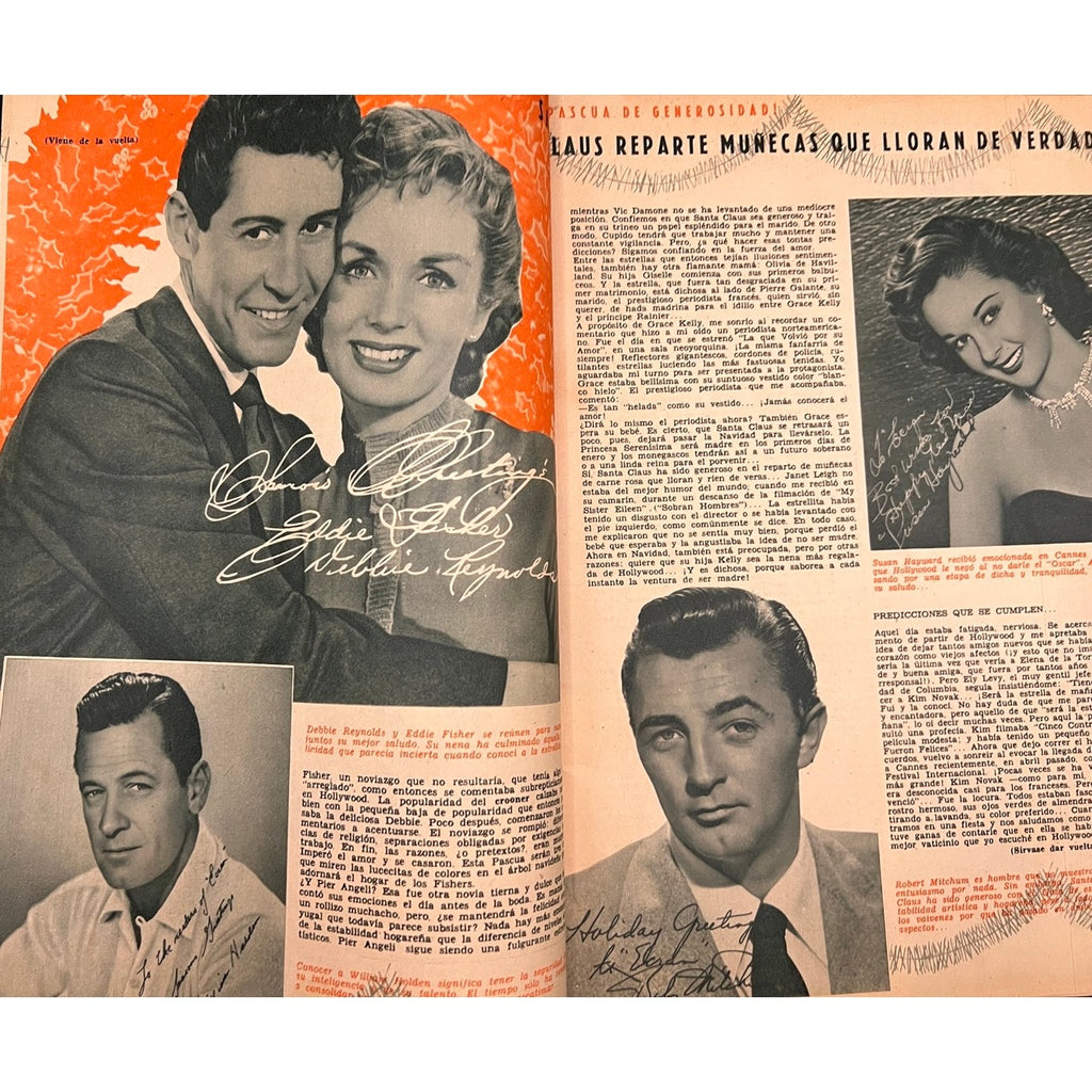 Rare 1957 Chile Ecran Marilyn Monroe Magazine Christmas Edition Gregory Peck