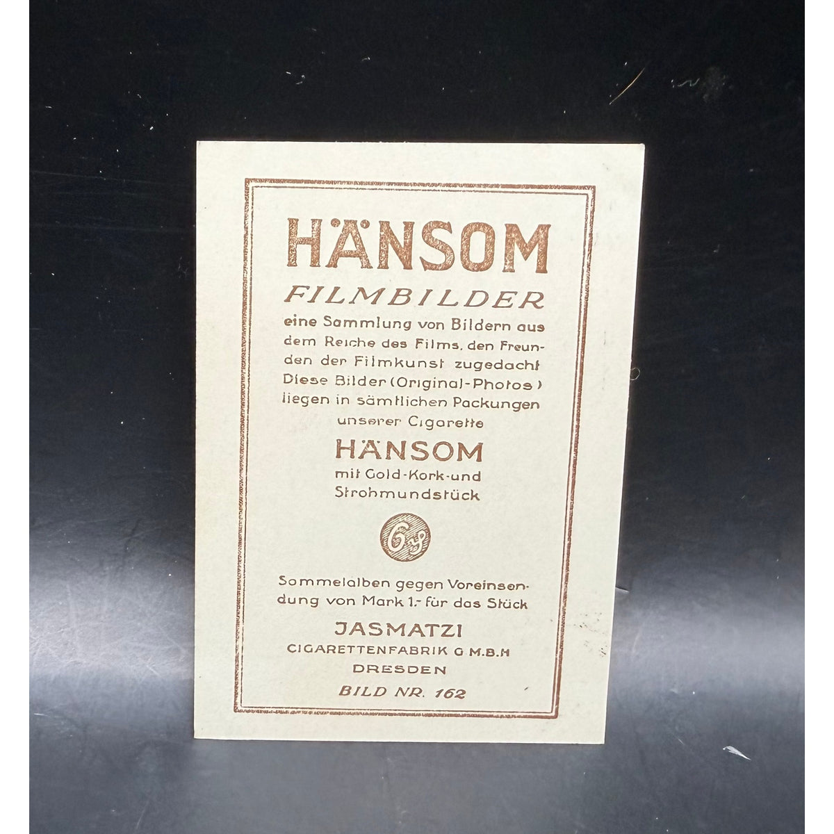 1920s Hansom Filmbilder Jasmatzi Lon Chaney Card Tell it to the Marines Phantom of the Opera, London After Midnight, Hunchback of Notre Dame