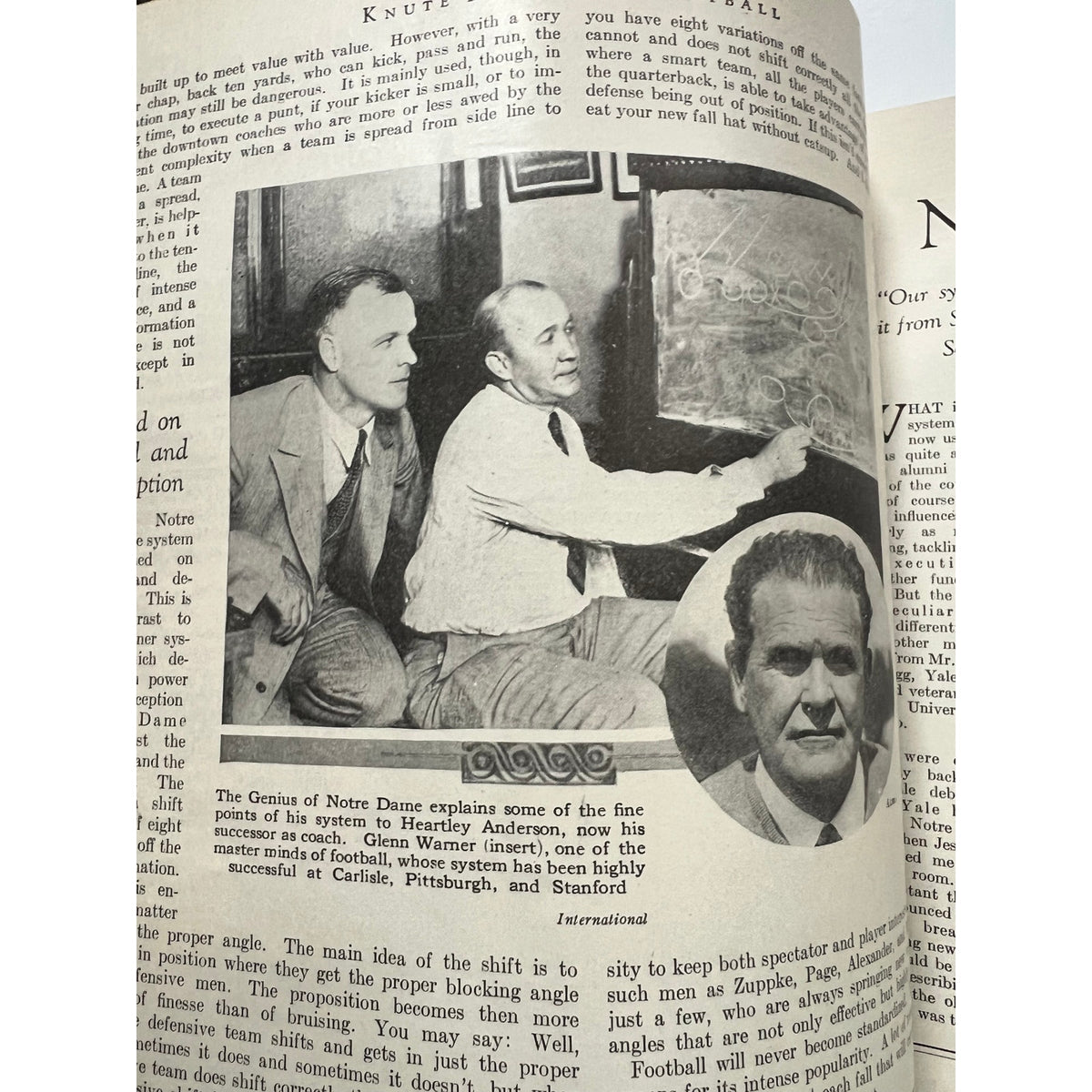 Original 1931 Knute Rockne on Football Magazine Notre Dame, Fighting Irish, College Football