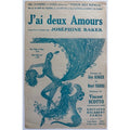 Gorgeous French 1930 Josephine Baker Music Art by Zig J'ai deux Amours, Black Venus, Dancer, Singer, Actress, Siren of the Tropics