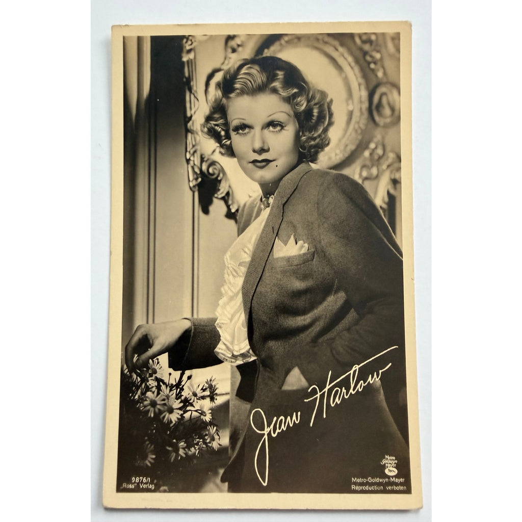 RARE 1930's Jean Harlow Post Ross Verlag Platinum Blonde, Public Enemy, Saratoga, Riff Raff, Hold You Man, Red Dust, Wife vs. Secretary