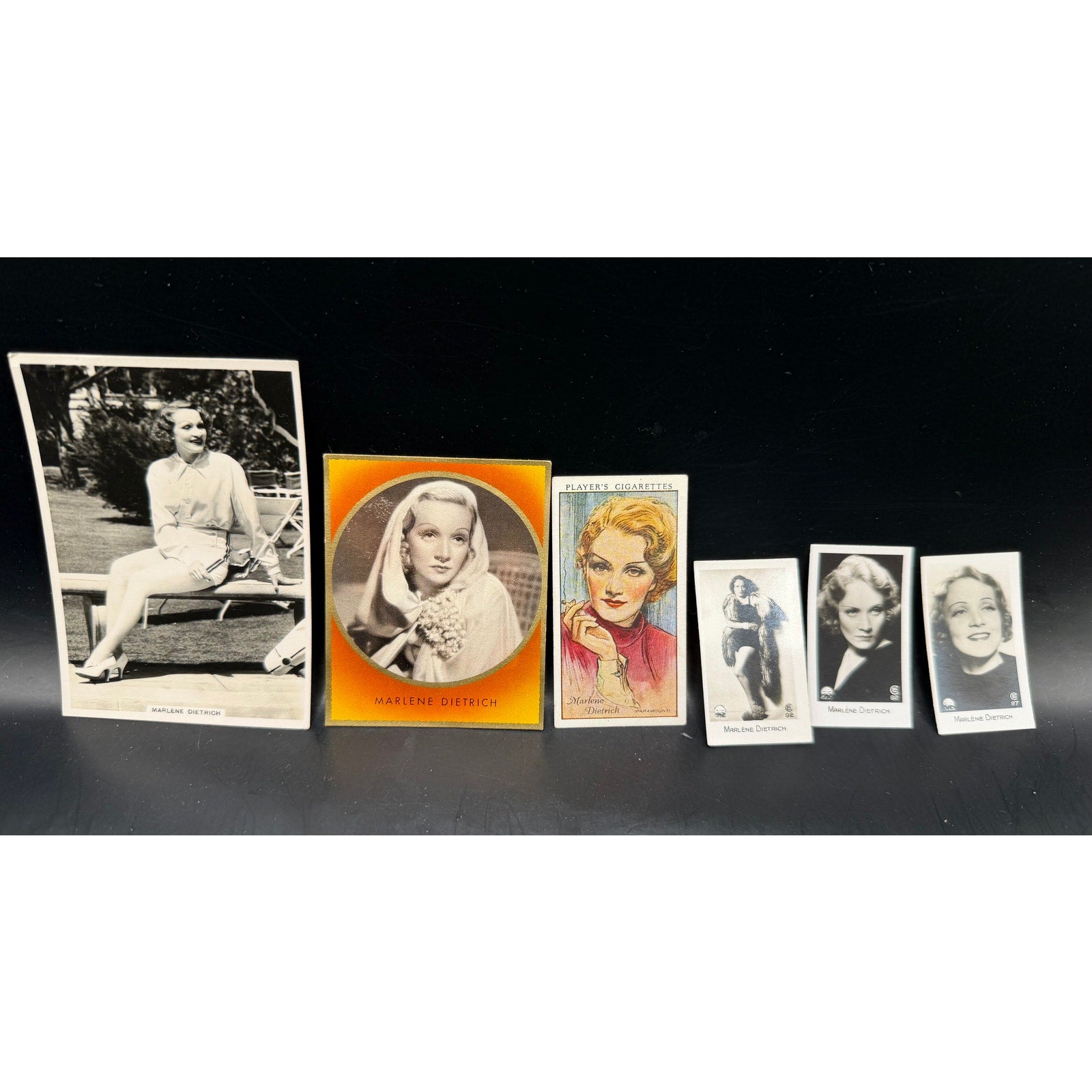 6 - 1930s Marlene Dietrich Cards Blue Angel Venus Blonde Kismet Shanghai Express