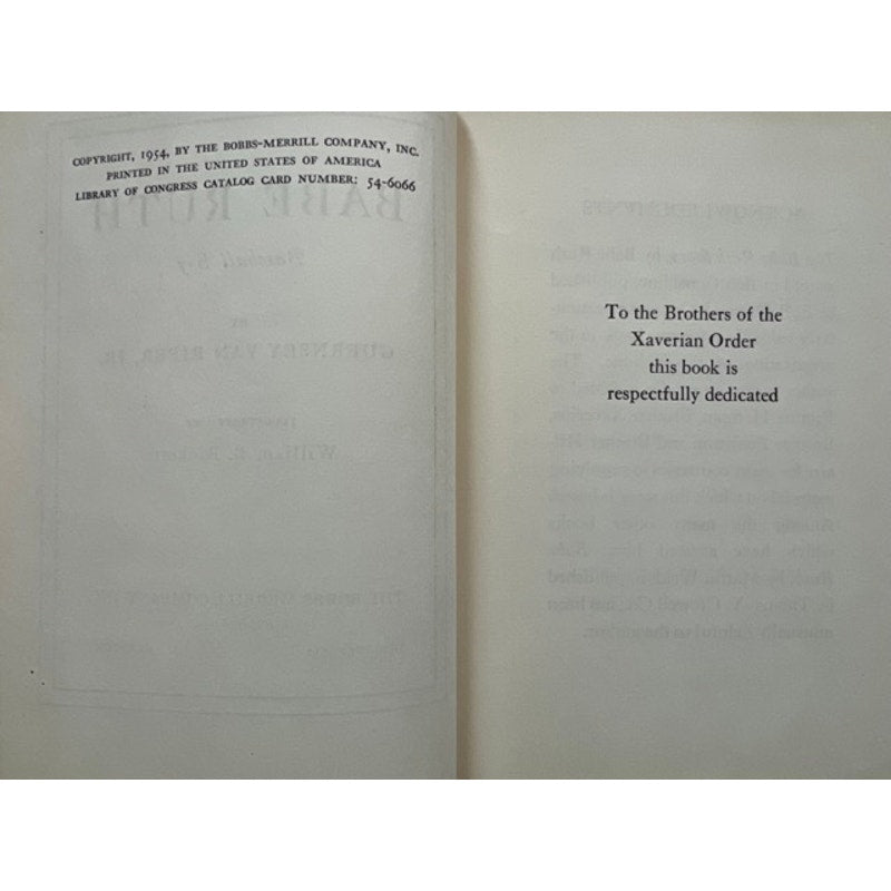 1954 Babe Ruth Baseball Boy Book Guernsey Van Ripper Jr. Bambino Sultan of Swat, New York Yankees