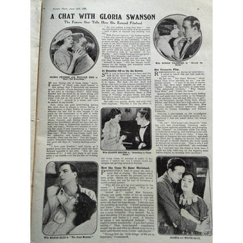 1922 Jack Dempsey Magazine UK Picture Show Manassa Mauler, Heavyweight Champ Boxing