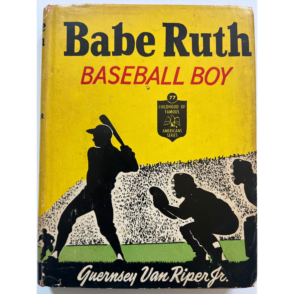 1954 Babe Ruth Baseball Boy Book Guernsey Van Ripper Jr. Bambino Sultan of Swat, New York Yankees