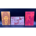 3 Color Tinted 1920s Charles Lindbergh Exhibit Cards Spirit of St Louis Postcards, Aviator, Lucky Lindy, Transatlantic
