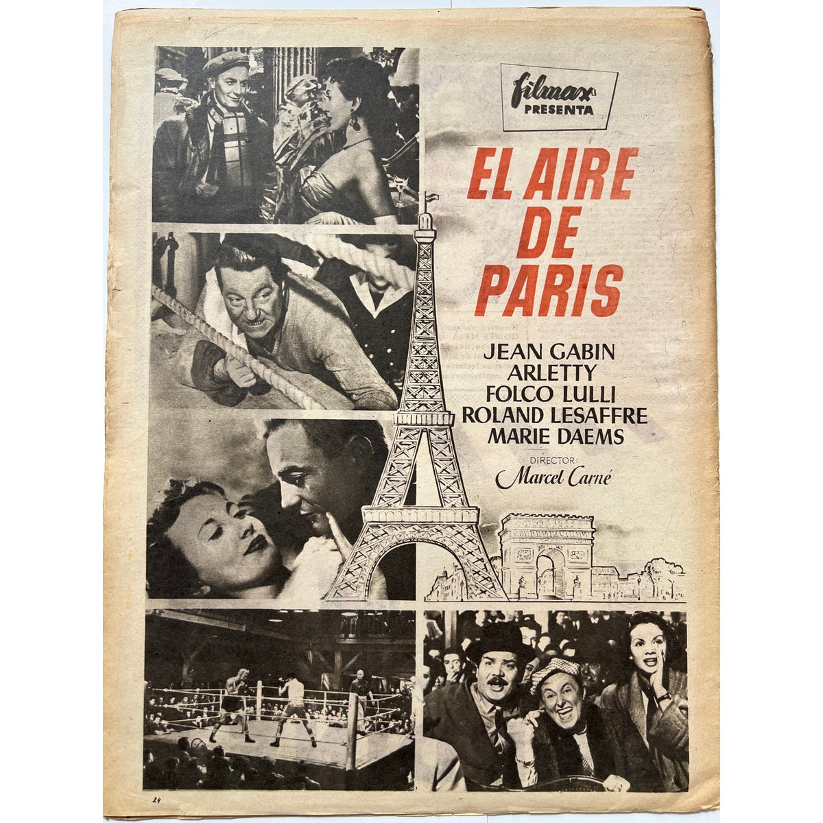RARE 1955 Spanish William Holden Audrey Hepburn Magazine Sabrina, Breakfast at Tiffany's, Sunset Boulevard, My Fair Lady, Our Town