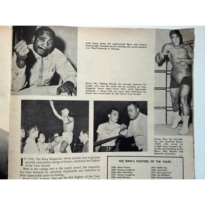 1963 The Ring Cassius Clay Magazine Greatest Muhammad Ali Boxing Sting Like a Bee, Thrilla in Manila, Heavyweight Champ