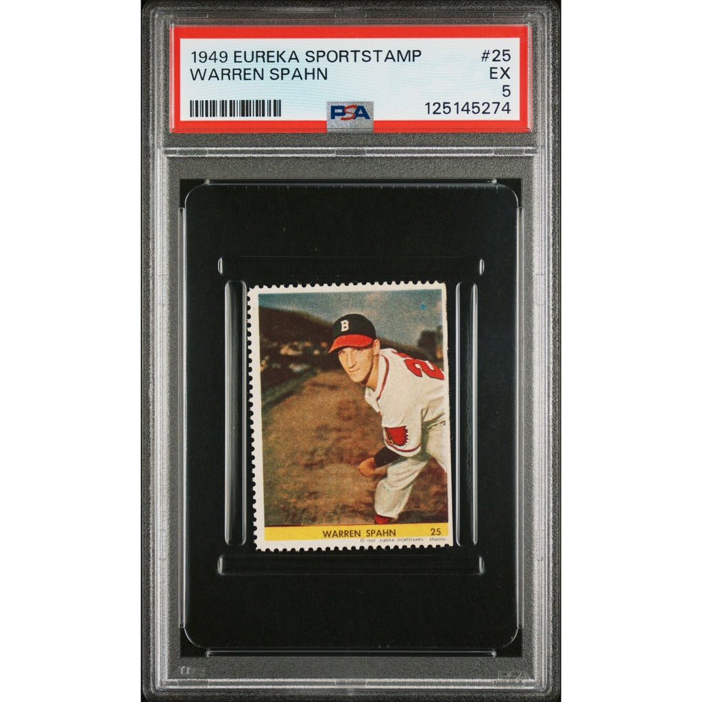 1949 Eureka Warren Spahn PSA 5 Boston Braves HOF MLB Baseball Milwaukee Braves