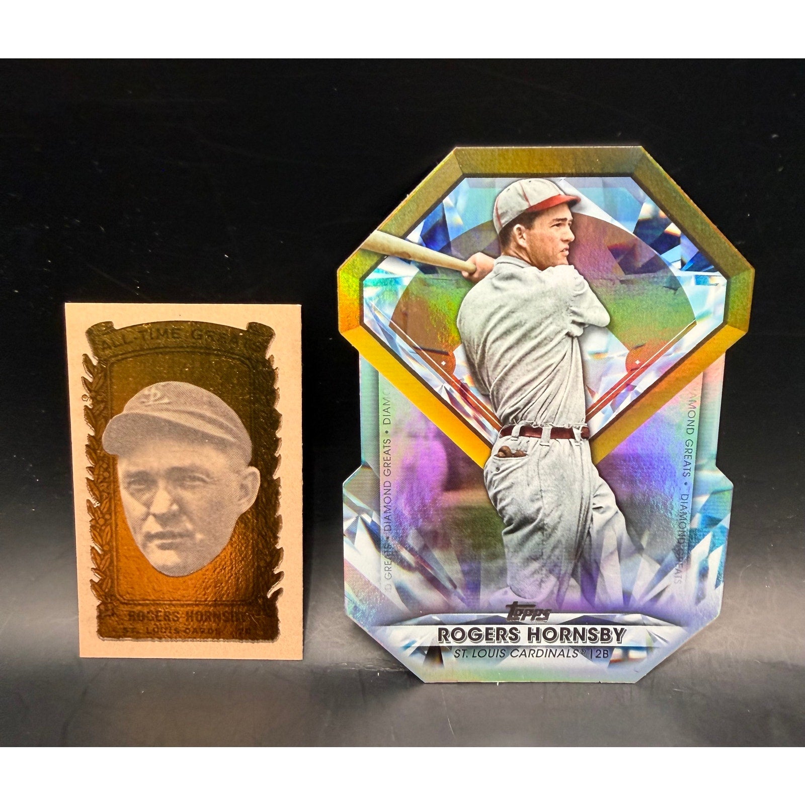 1963 Bazooka Rogers Hornsby St. Louis Cardinals Baseball Card HOF Topps Insert, New York Giants, Batting Champion, Chicago Cubs, Browns