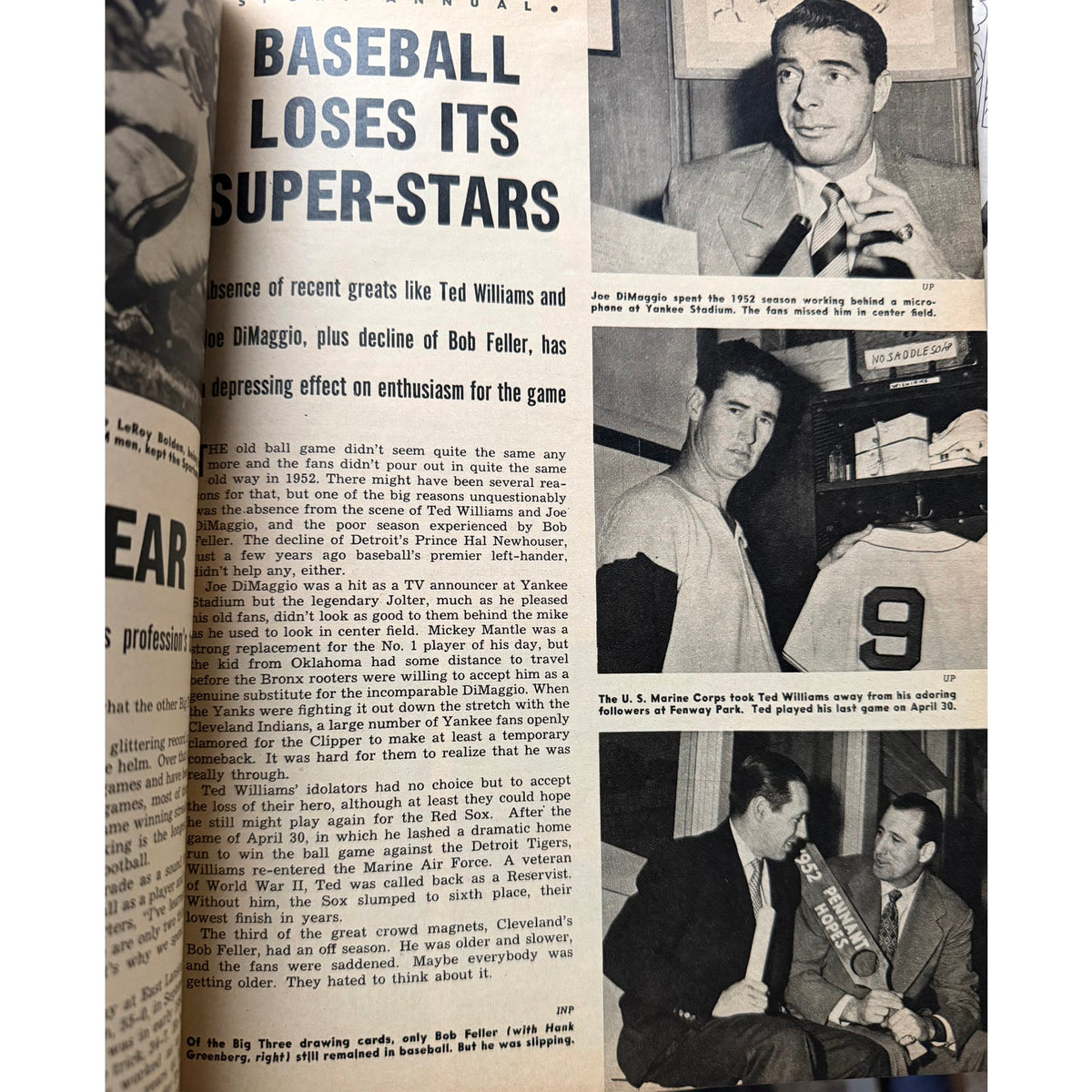 3 - 1951-53 Sport Magazines Mickey Mantle, Jackie Robinson, Ted Williams, Rocky Marciano, Basketball, Football, Chicago Bears, Baseball