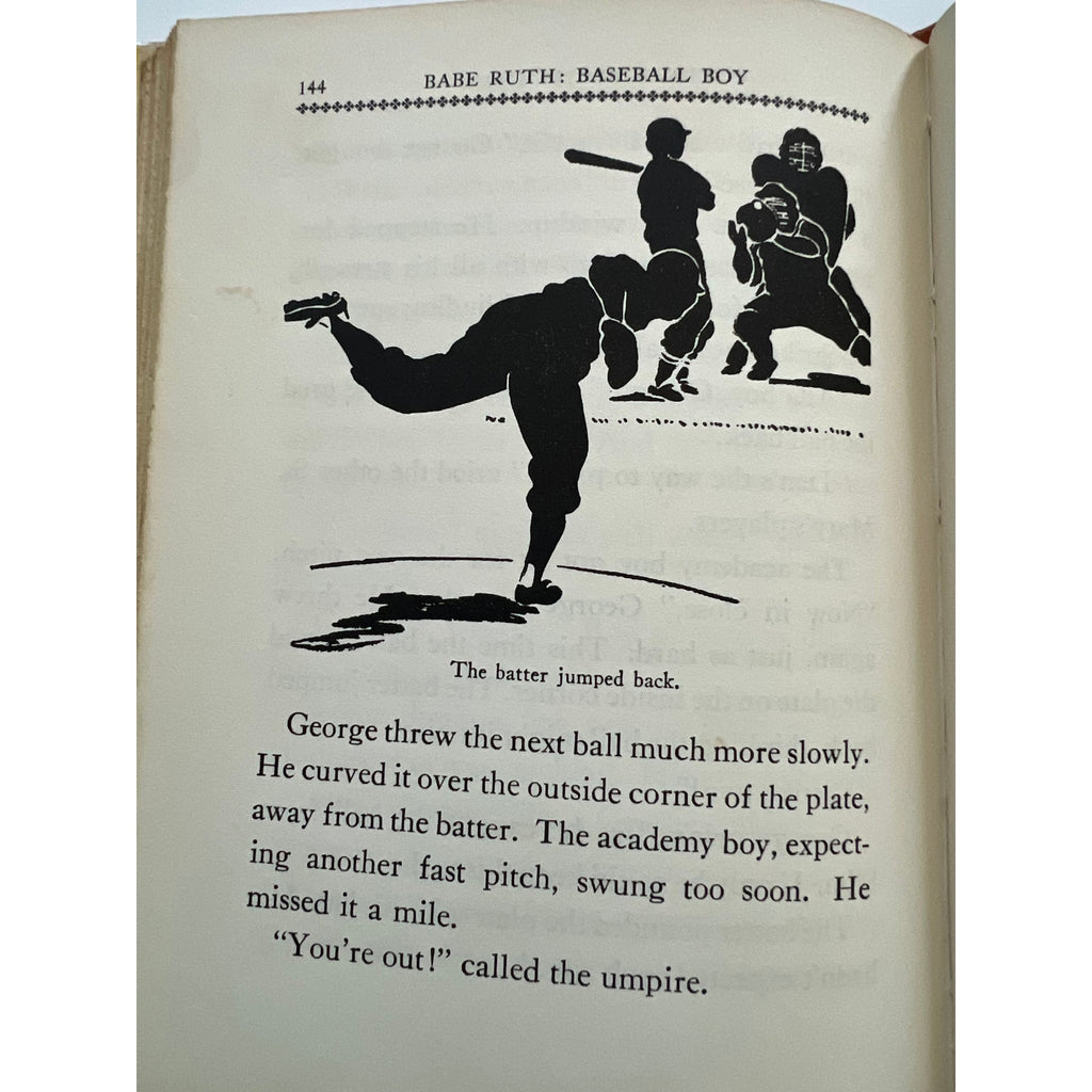 1954 Babe Ruth Baseball Boy Book Guernsey Van Ripper Jr. Bambino Sultan of Swat, New York Yankees