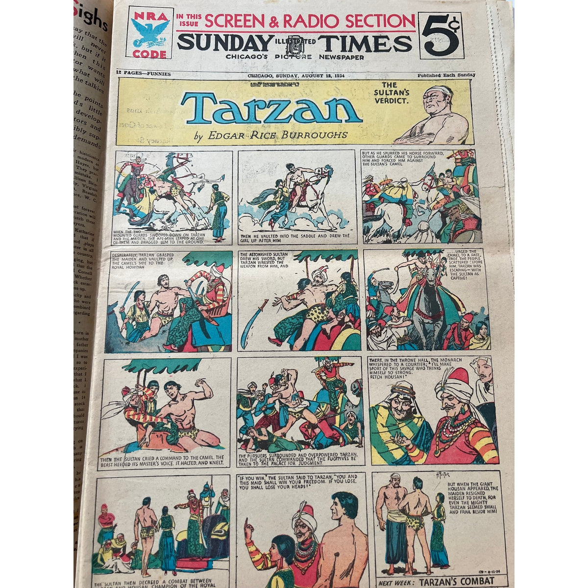 VERY RARE 1934 Harold Lloyd Newspaper Magazine, Safety Last, Freshman, Speedy, Silent Movie, Hollywood, Why Worry, Girl Shy