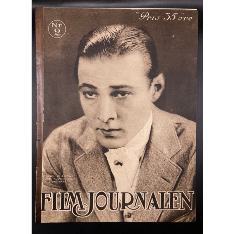 Rare 1923 Swedish Film Journalen Rudolph Valentino Magazine Gloria Swanson, Douglas Fairbanks, Wallace Reid, The Sheik, Beyond the Rocks