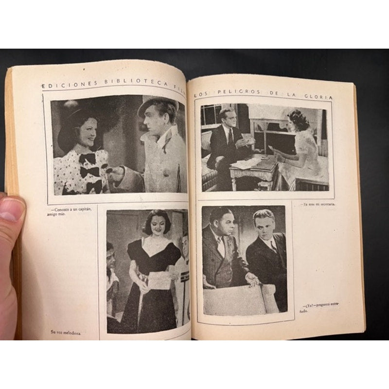 RARE 1937 Spanish James Cagney Book Booklet Something to Sing About, White Heat, Public Enemy, Yankee Doodle Dandy, G-Men, Oklahoma Kid