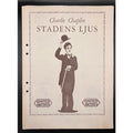 UBER RARE Swedish 1950 Charlie Chaplin Press Book City Lights Charles Chaplin, Hollywood, Promotional, Gold Rush, The Kid, Modern Times