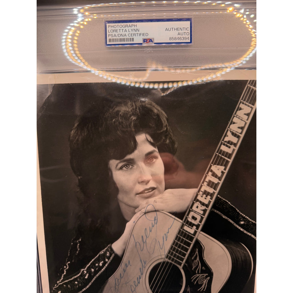 Early RARE 1960s Loretta Lynn Autograph Signed PSA Country Music, You Ain't Women Enough, Conway Twitty, Crystal Gayle, This Haunted House