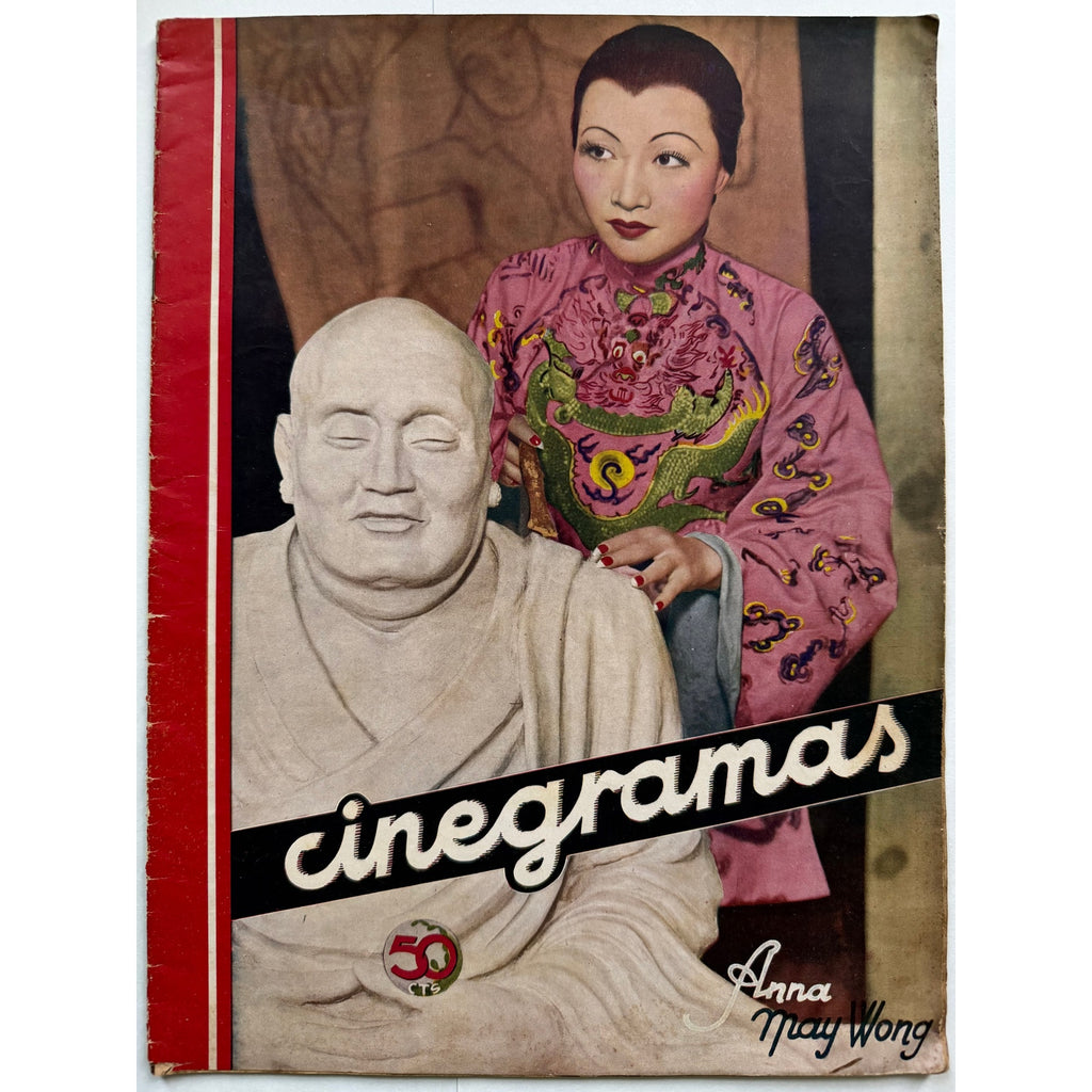 Gorgeous Oversized Cinegramas 1934 Anna May Wong Magazine Shanghai Express Piccadilly, Thief of Bagdad, Toll of the Sea, Daughter of the Dragon, Hollywood