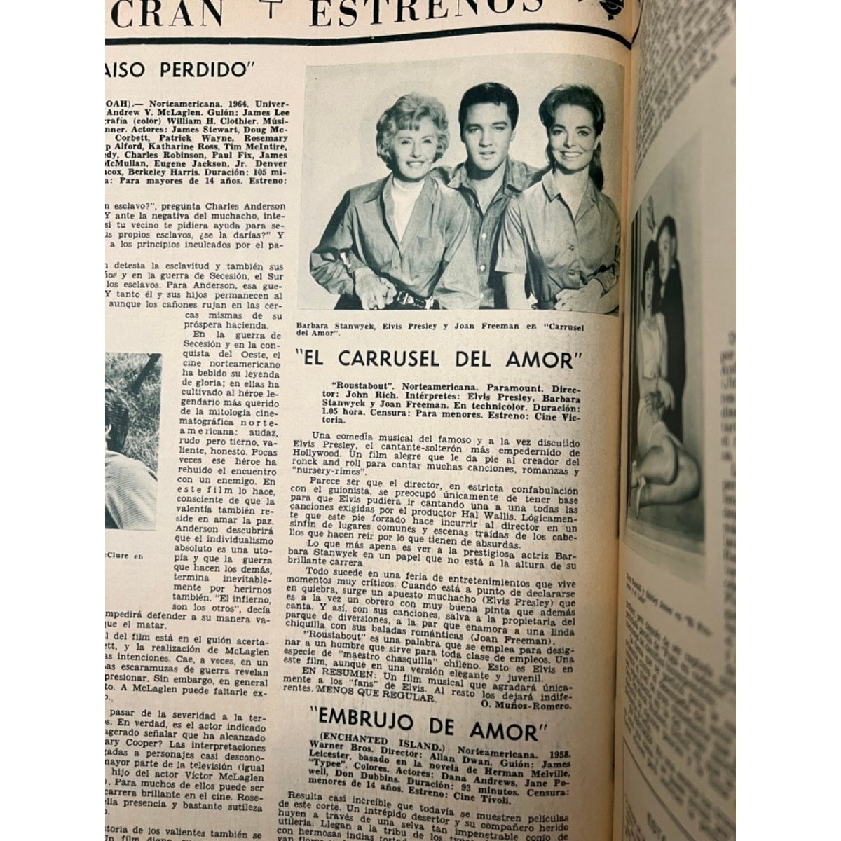 Rare 1965 Chile Ecran Paul McCartney Magazine The Beatles Elvis Natalie Wood Hollywood