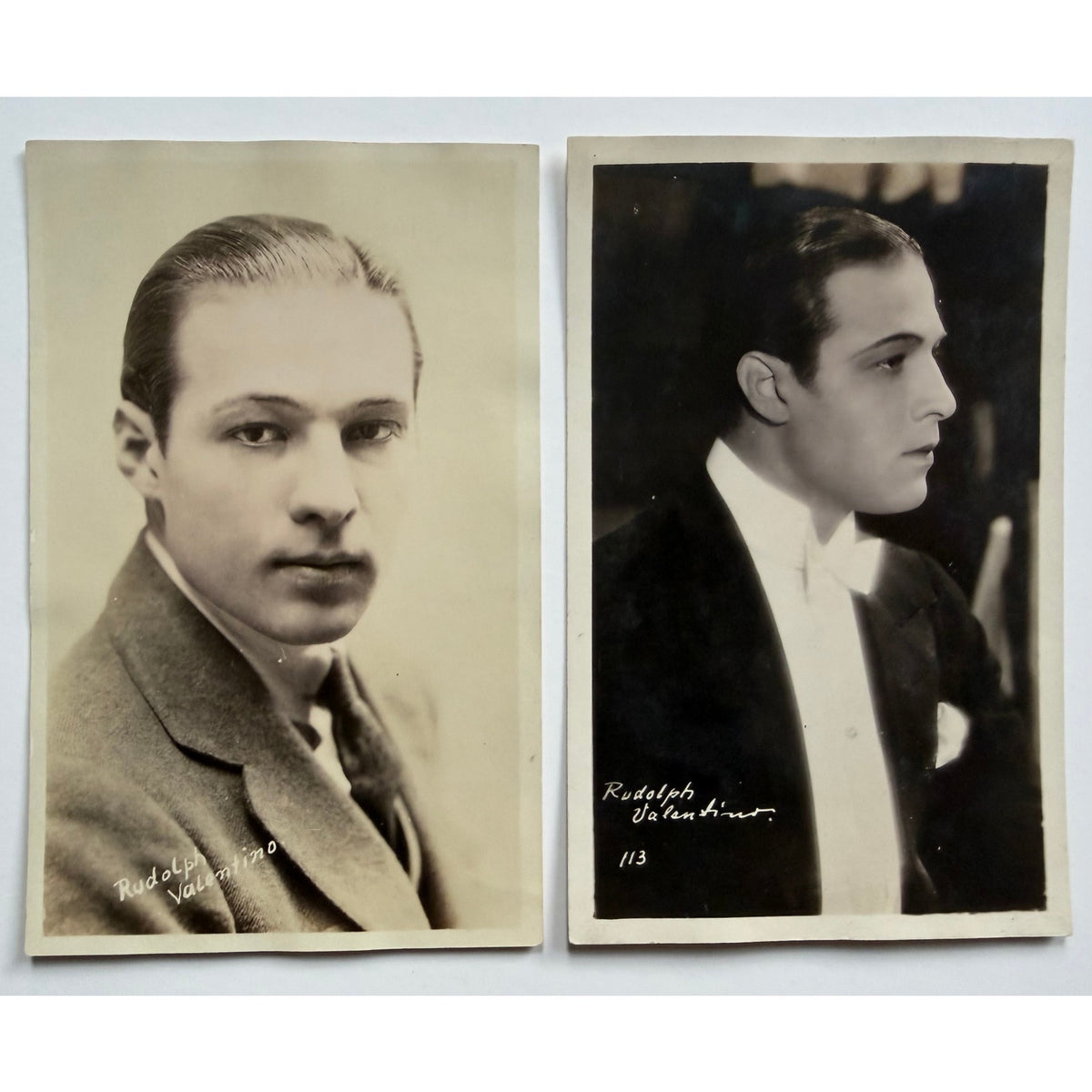 Scarce 1920s Rudolph Valentino Postcards, Cobra, The Sheik Blood and Sand, The Eagle, Four Horsemen of the Apocalypse, Son of the Sheik