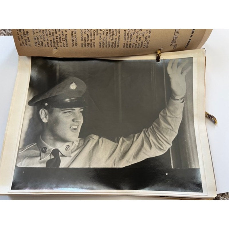 Original 50's 60's Elvis Presley Scrapbook US Army Germany Real Photos Magazines, G.I. Blues, Elvis is Back, Rockabilly, A Date with Elvis