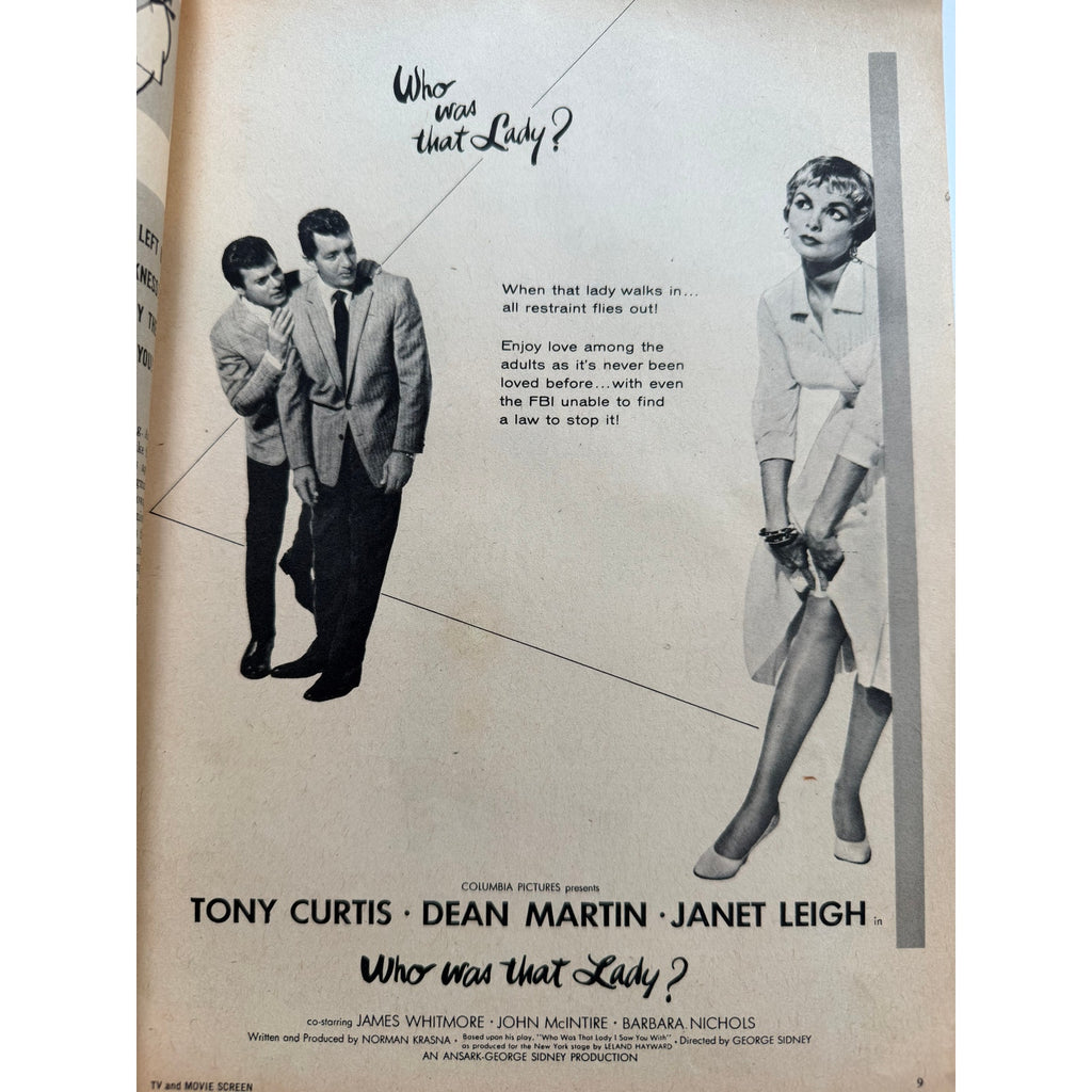 Rare 1960 Elvis Presley Magazine TV and Movie Screen Graceland Hollywood TCB, G.I. Blues, Elvis Army, Jailhouse Rock, King of Rock Hound Dog