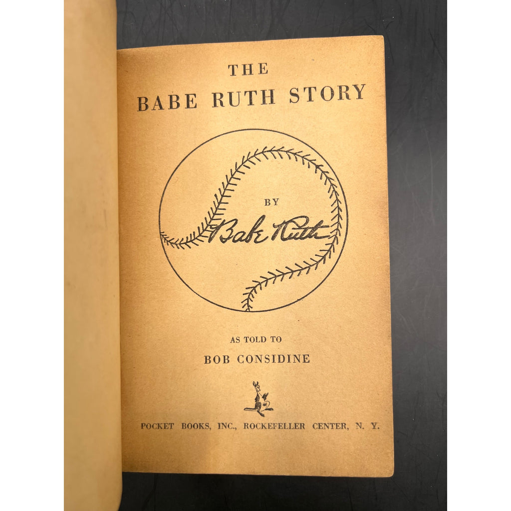 1948 The Babe Ruth Story 1st Printing Bambino, Sultan of Swat, New York Yankees, Brooklyn Dodgers, Boston Braves, Boston Red Sox, MLB HOF