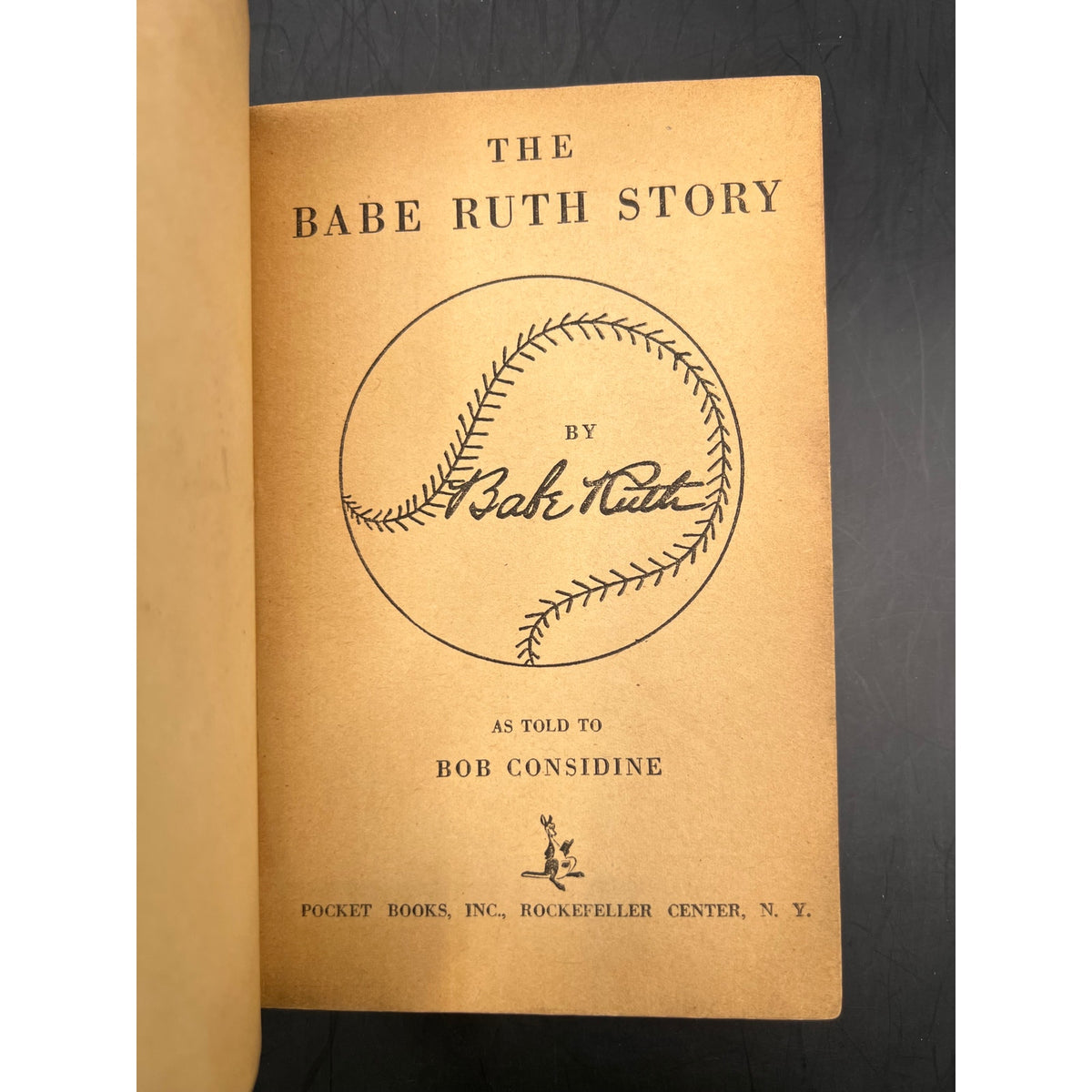 1948 The Babe Ruth Story 1st Printing Bambino, Sultan of Swat, New York Yankees, Brooklyn Dodgers, Boston Braves, Boston Red Sox, MLB HOF
