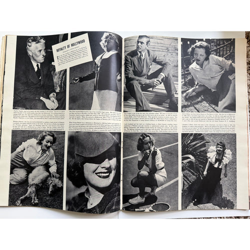 1937 Life Magazine Jean Harlow Hollywood, Red Dust, Dinner at Eight, Saratoga, Wife vs Secretary, Public Enemy, Wings, Riff Raff