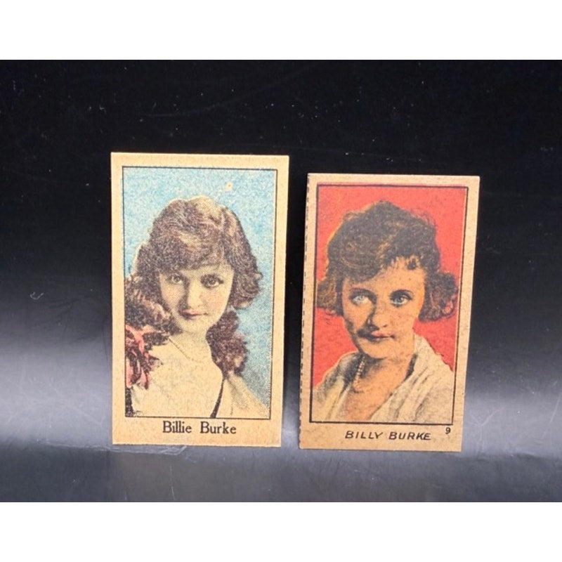 1920 W516, 1919 W500 Billie Burke Strip Cards Glinda Good Witch Wizard of Oz! Hollywood, Broadway