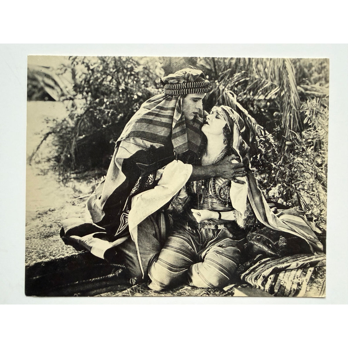 Rare 1973 The Sheik Rudolph Valentino Greeting Card The Late Show Hollywood, Blood and Sand, Beyond the Rocks, Young Rajah, Sainted Devil