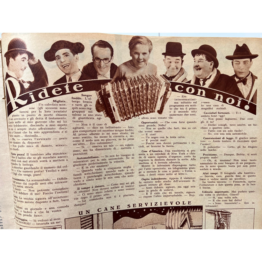 RARE Italian 1935 American Indians Tom Mix Magazine Western Silent Movie Cowboy, The Speed Maniac, Destry Rides Again, Purple Sage.