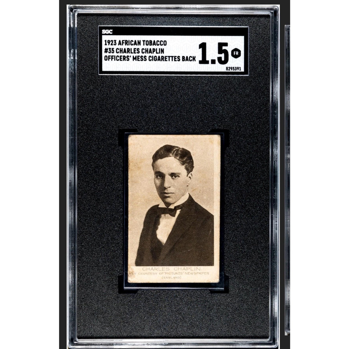 1923 African Tobacco Charles Chaplin SGC 1.5 Highest Grade Charlie Chaplin
