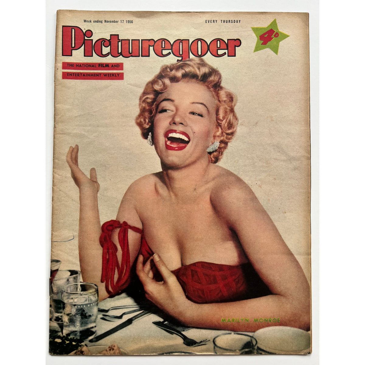 Amazing 1956 Marilyn Monroe Magazine UK Picturegoer Norma Jean Pinup Playboy, Some Like It Hot