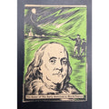 1937 Donut Corp Benjamin Franklin, US History, Inventor, Statesmen, Writer, Ben Franklin, Lightning, Kite, Founding Father, RARE!