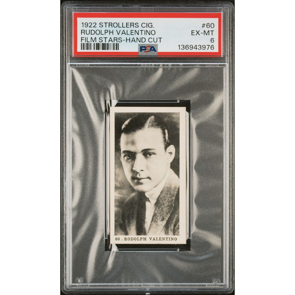 RARE 1922 Strollers Rudolph Valentino Tobacco Card Strip Card 60 Highest Grade! The Sheik, Blood and Sand, Four Horsemen of the Apocalypse