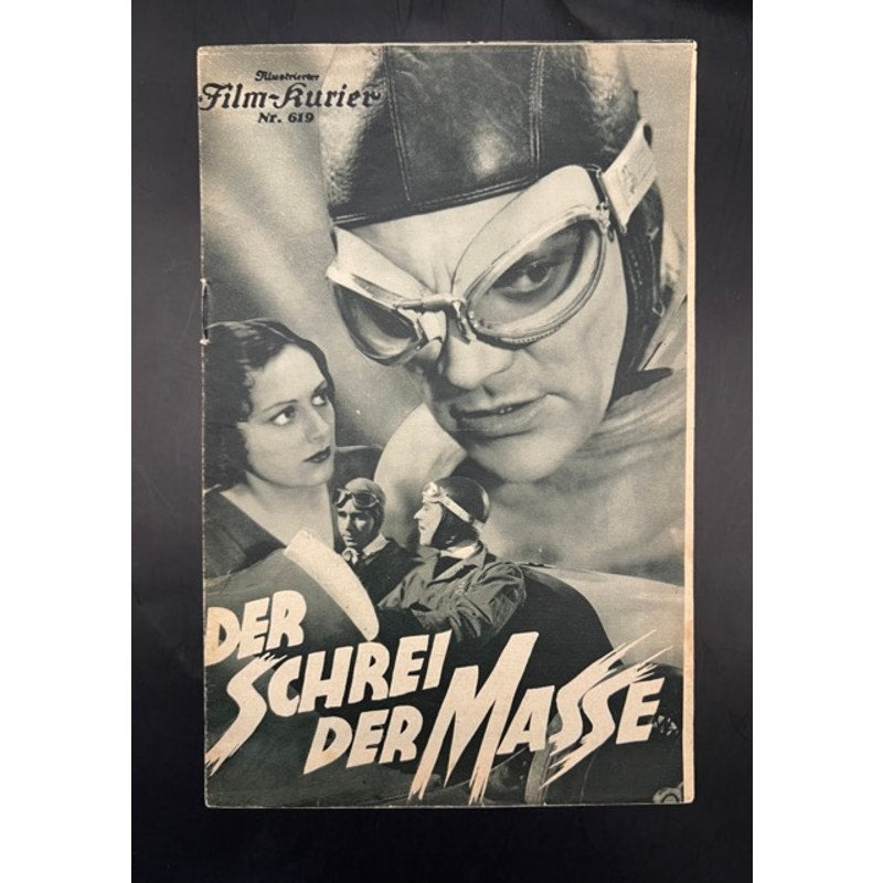RARE German 1932 James Cagney Movie Program Herald The Crowd Roars, Race Car, Joan Blondell, Yankee Doodle Dandy, Public Enemy, Roaring 20s