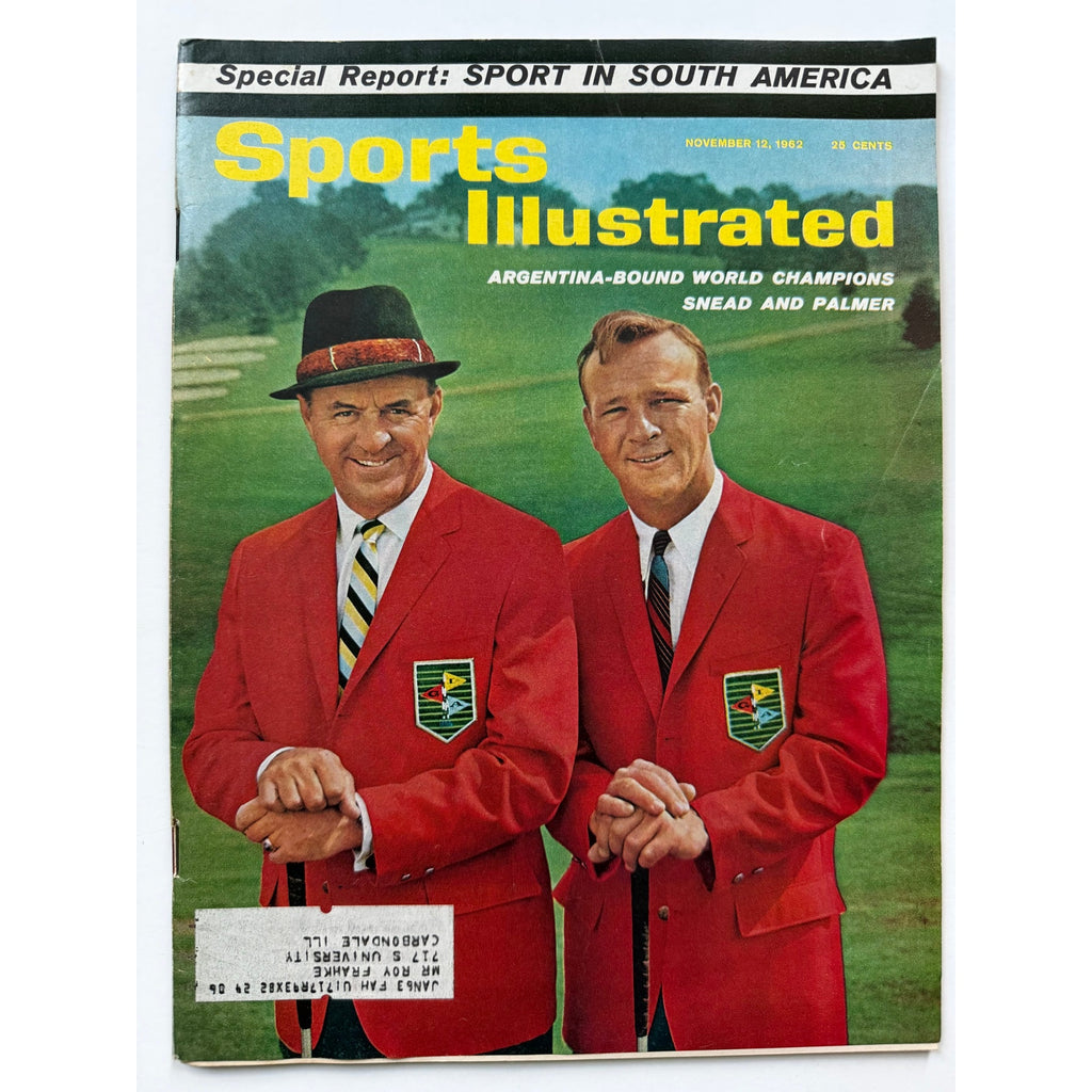 1962 Golf Sports Illustrated Sam Snead, Arnold Palmer Magazine, Masters, PGA