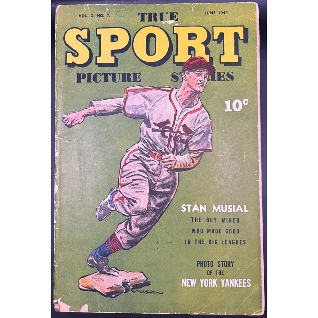 1944 True Sport Picture Stories Stan Musial Rookie St. Louis Cardinals Comic Book Stan the Man HOF Baseball