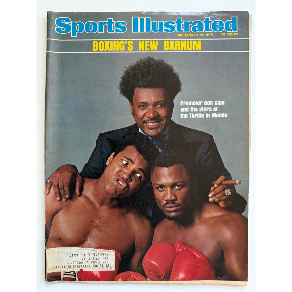 1975 Sports Illustrated Muhammad Ali Magazine Greatest, Don King, Joe Frazier