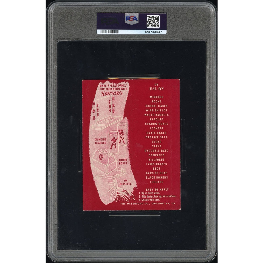 1952 Star Cal Decal Yogi Berra PSA New York Yankees Type 2 Ed Lopat 10 Graded