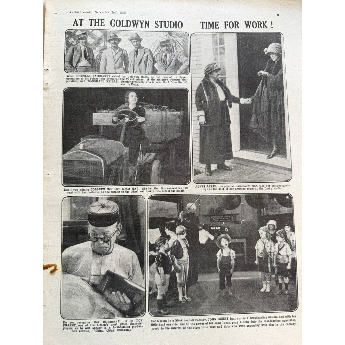 1922 Douglas Fairbanks Magazine Three Musketeers, UK Picture Show, Thief of Bagdad, Mark of Zorro, Black Pirate, Iron Mask, Robin Hood