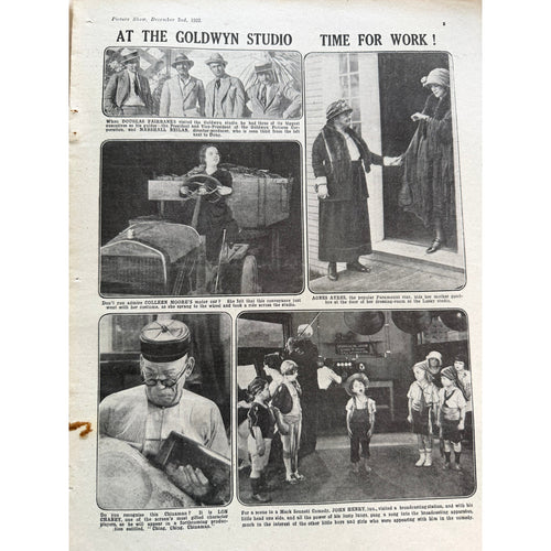 1922 Douglas Fairbanks Magazine Three Musketeers, UK Picture Show, Thief of Bagdad, Mark of Zorro, Black Pirate, Iron Mask, Robin Hood