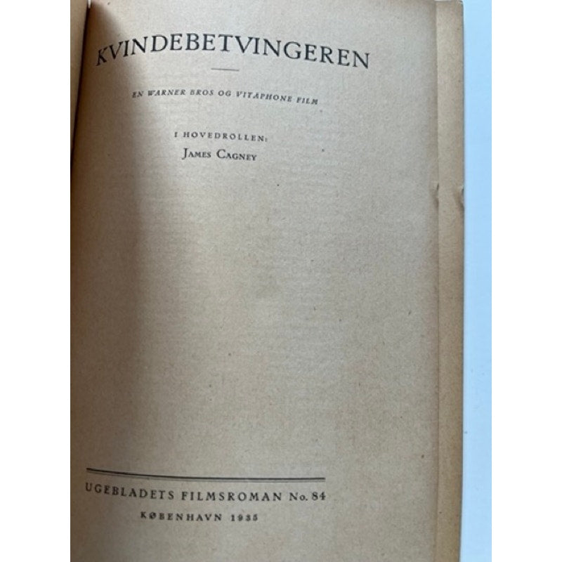 RARE Danish 1935 James Cagney Book / Booklet Movie Tie In Lady Killer, Hollywood, Yankee Doodle Dandy, Public Enemy, White Heat