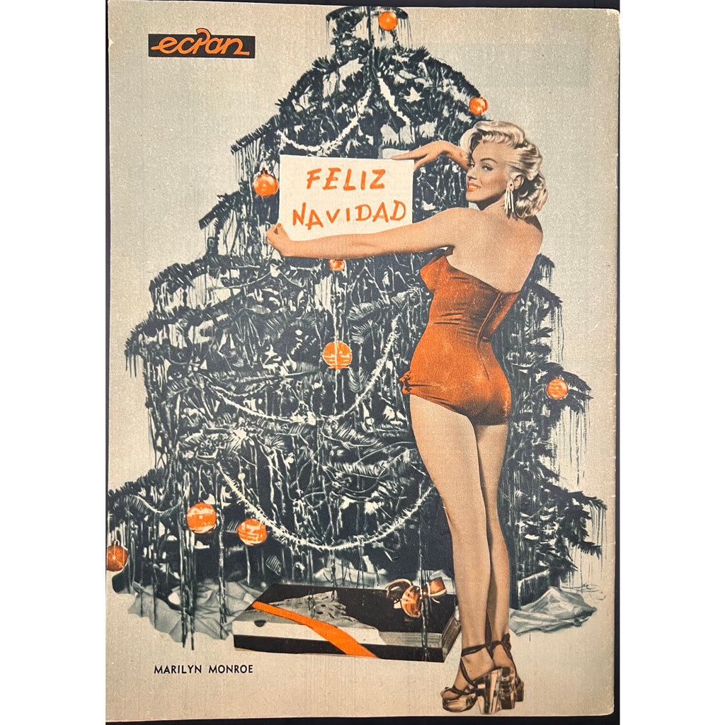 Rare 1957 Chile Ecran Marilyn Monroe Magazine Christmas Edition Gregory Peck