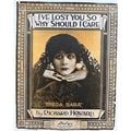 Rare 1916 Theda Bara Sheet Music Ive Lost You Salome, Cleopatra, Vamp, Silent Film, She Devil, Hollywood